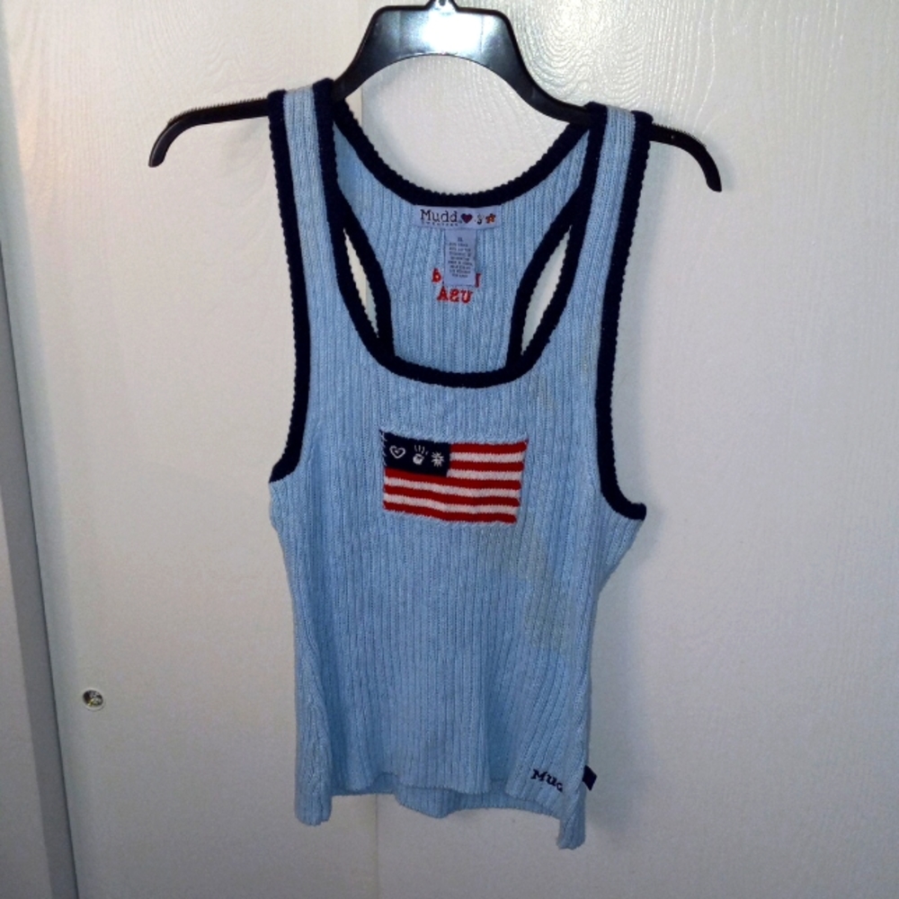 Mudd Americana y2k racerback knitwear xl